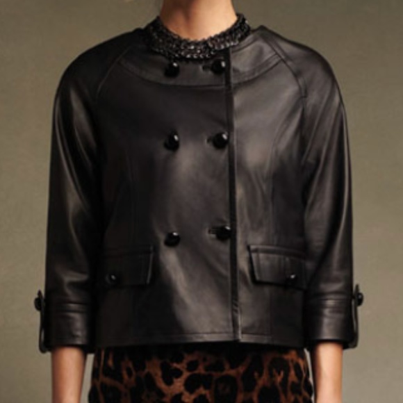Nwt Talbots Leather Jacket 